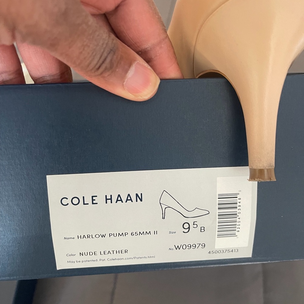 Cole Haan Nude Leather Pumps